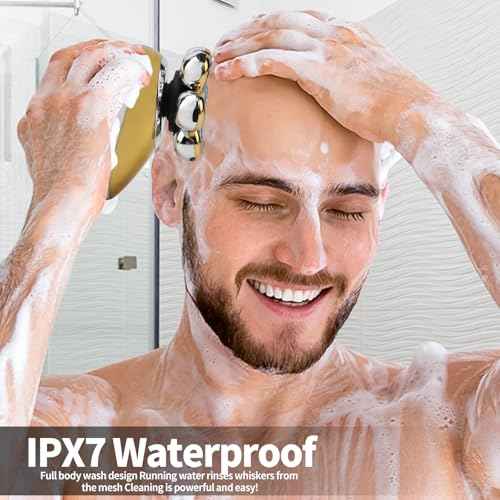 7D Floating Head Shaver for Bald Men,IPX7 Waterproof Shaving Grooming Kit,5 in 1 Men's Electric Razor,Dry/Wet Shaver for Home/Travel,Nice Trimmer Gift for Dad,Husband,Boyfriend