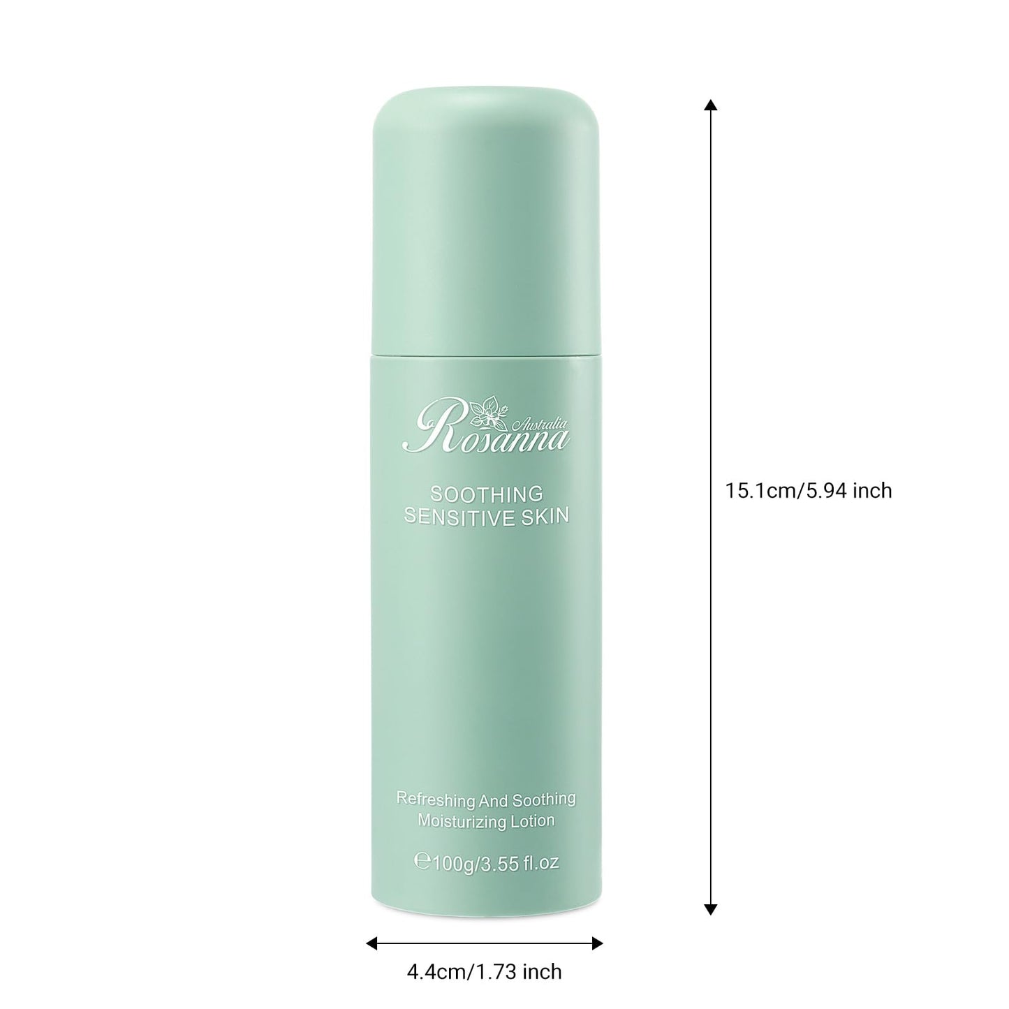 larosanna Soothing Moisturizing Lotion for Sensitive Skin Made in Australia,Skin Care Ideal for Redness and Dryness Relief,Face Moisturizer for Women with Gentian Root Extract,3.55 fl oz