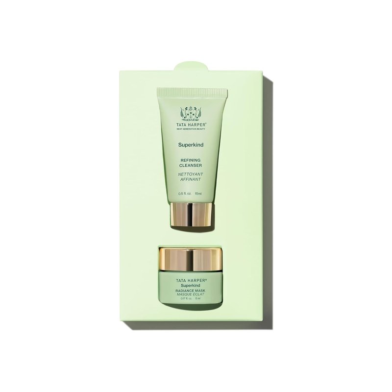 Tata Harper 5-Minute Facial Set for Normal & Sensitive Skin | Luxury Skincare Gift Set