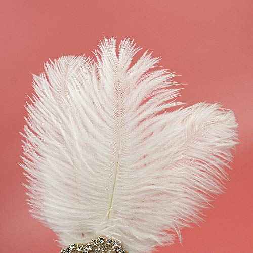 Positive Costume Great Gatsby Flapper Headband Rhinestone Flower Tassels 20s Vintage Hairband Old Hollywood Glam Headpiece