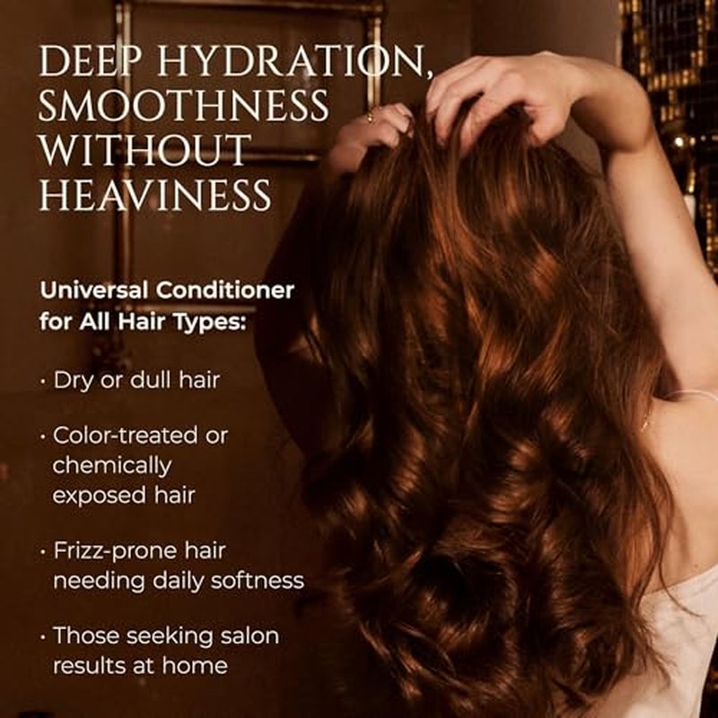 HADAT Hydro Nutrient Nourishing Conditioner ? Professional Salon Formula with Biotin, Sea Minerals & Coconut Oil ? Deep Moisture, Shine & Restoration for Dry, Damaged or Frizzy Hair (27.05 Fl oz)