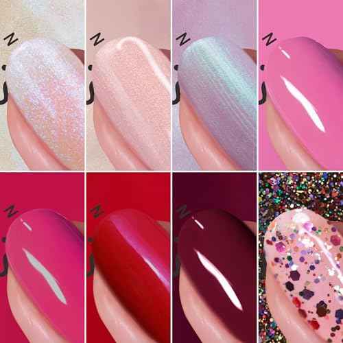 Nails Inc 8 Days Of Nails Nail Polish Set, Limited Edition, Holiday Stocking Stuffer, Women & Girls, Quick Dry, Air Dry, High Shine, Long Lasting, Ultra Glossy, Manicure, Trendy 8 Piece Gift Set