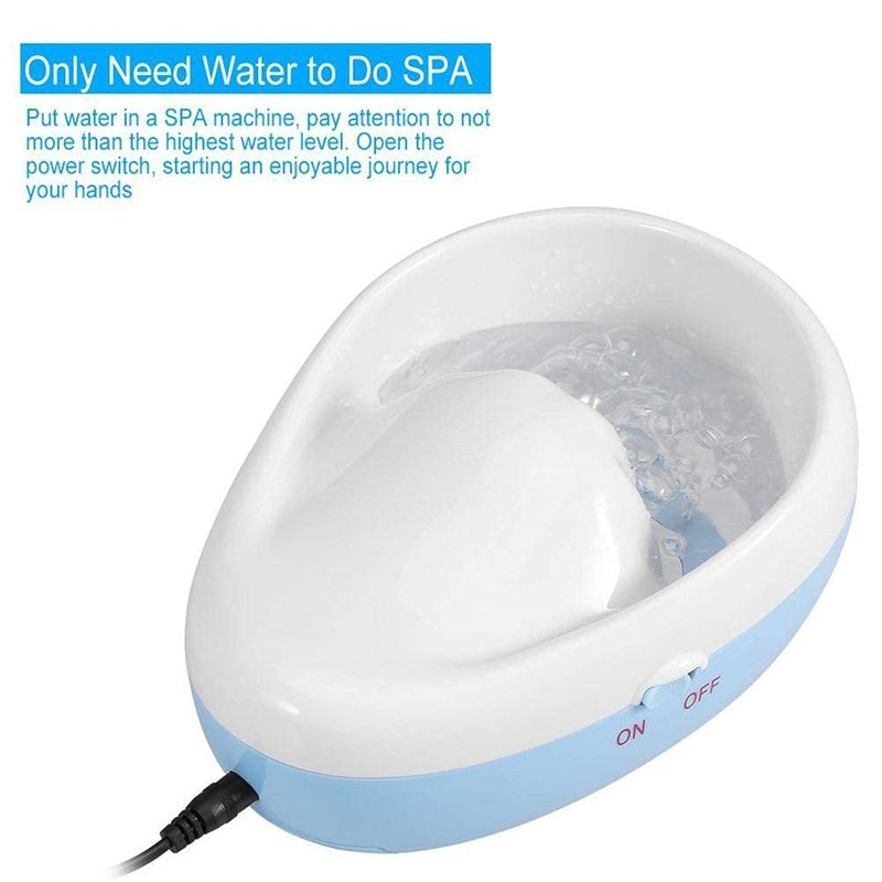 Electric Bubble Nail Soaking Bowl - Durable Spa Tool for Soothing Manicure | Jet Spa Massage Treatment
