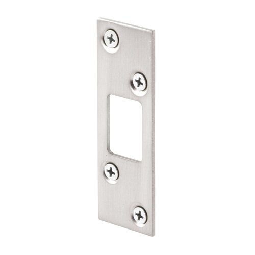 Prime-Line E 2461 1-1/4 In. Satin Nickel Plated Stamped Steel Constructed Deadbolt Strike (Single Pack)