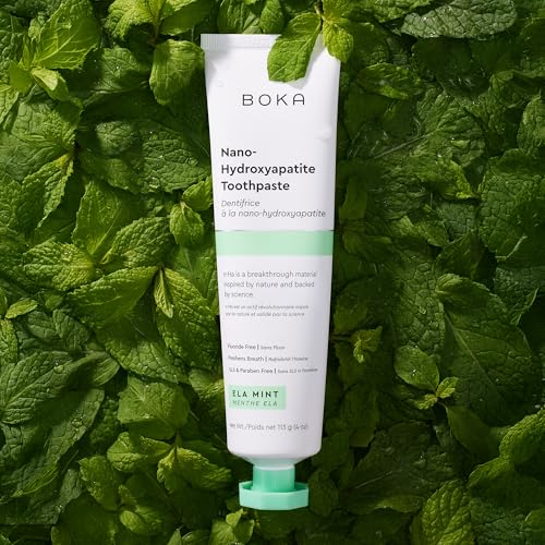 Boka Fluoride Free Toothpaste Nano Hydroxyapatite Toothpaste - Ela Mint, Orange Cream, Watermelon Mint Flavor, 4 oz 3Pk US Manufactured