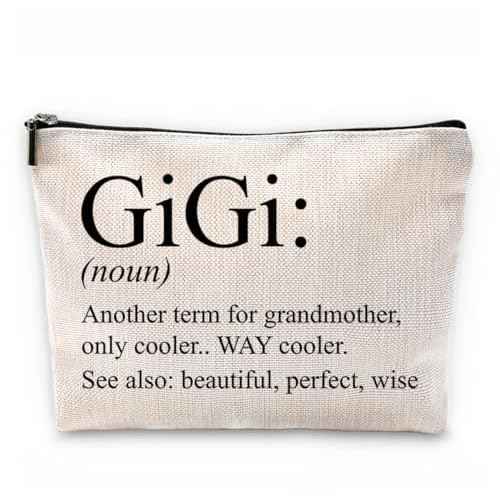 Sufamb Gigi Gifts for Grandma,Grandma Makeup Bag,Gigi Gifts,Gigi Mother's Day Gifts,Grandma Gifts,Grandma Gifts from Grandchildren,Grandma Birthday Gifts,Gigi Small Cosmetic Makeup Bag for Purse