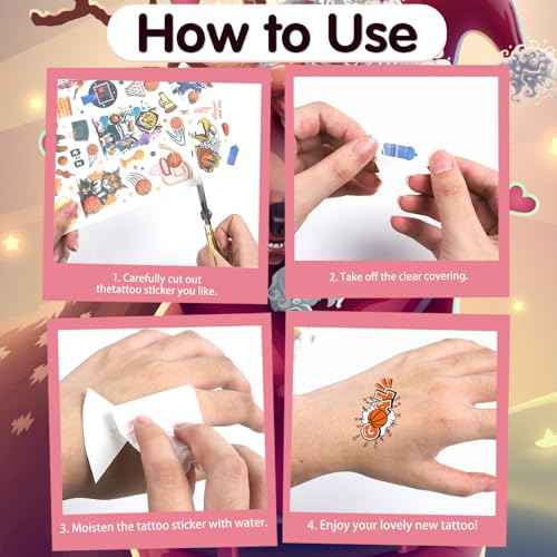 Funny Christmas Temporary Tattoos - 200+ Pink Santa Friendsmas Tattoos Stickers for Adults, There's Some Ho Ho Ho Hos Xmas Party Decorations Favors, Funny Naughty Christmas Supplies