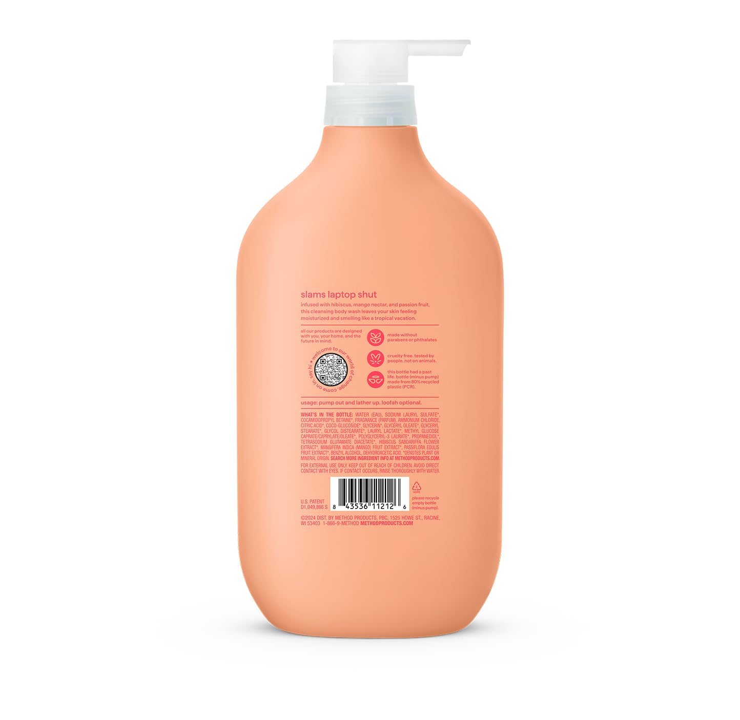 Method Body Wash - Island Mist Scent | 28oz Bottle (Pack of 2) for Refreshing Clean