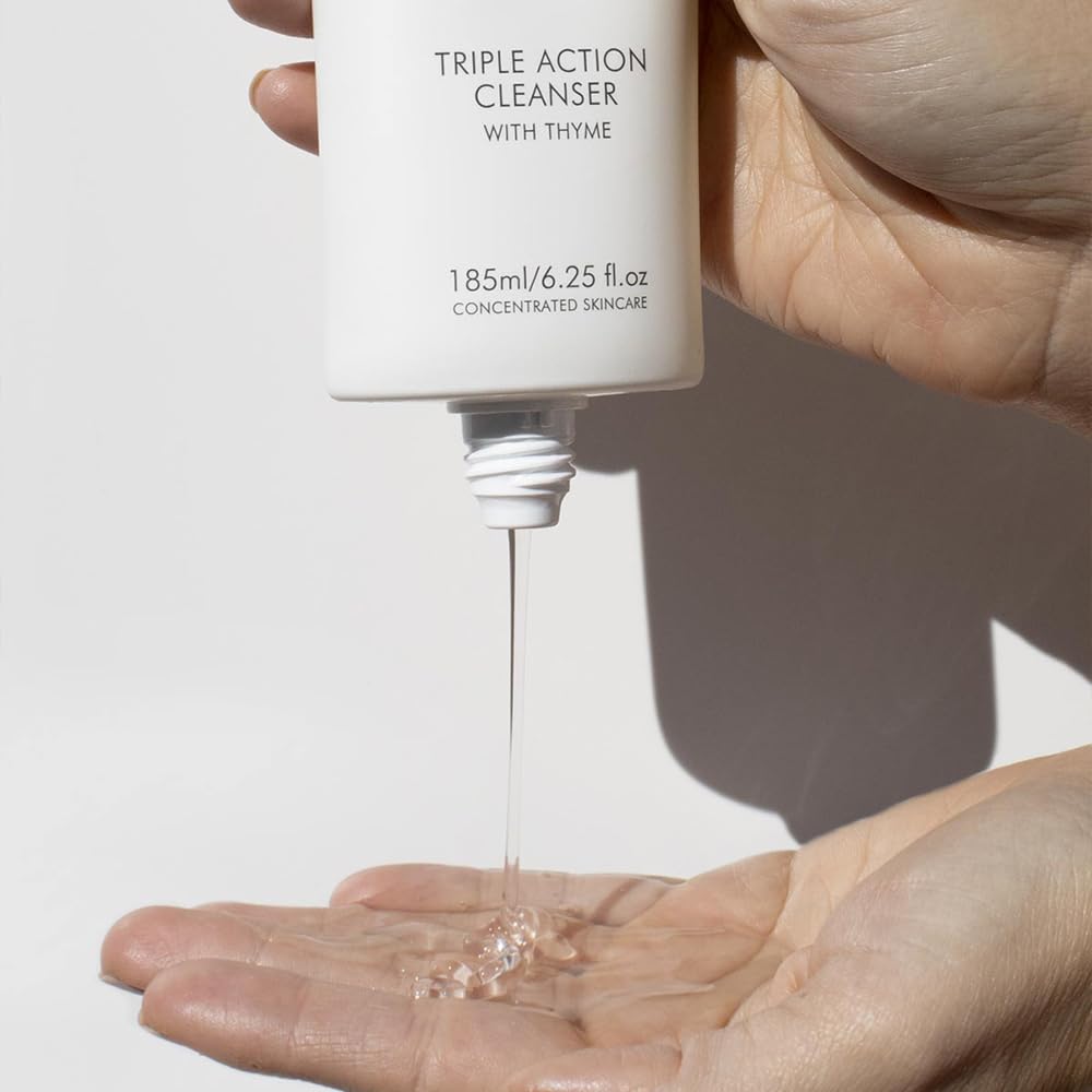 Alpha-H Triple Action Cleanser with Thyme – 3-in-1 Gel Face Cleanser for Makeup Removal, Oil Control & Balanced Skin
