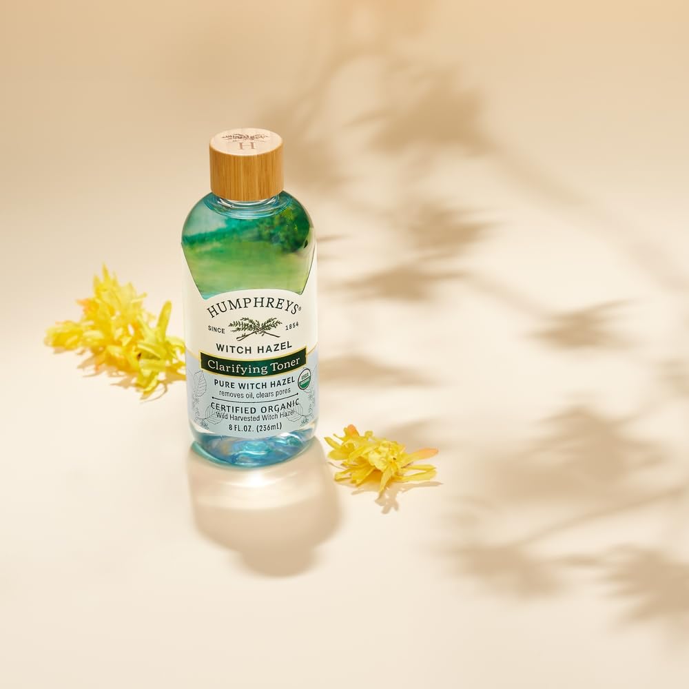 Humphreys Witch Hazel Nourishing Toner | Wild Harvested Witch Hazel & Aloe | Alcohol-Free | Natural | Hydrating | Soothing | 8 Fl Oz