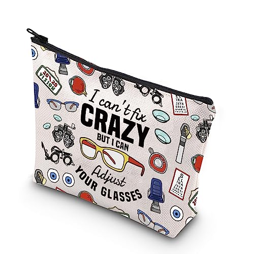 TSOTMO Dispensing Opticians Gift Optometry Gift Eyeglasses Makeup Bag Knowledge Lovers Gifts (YOUR GLASSES)