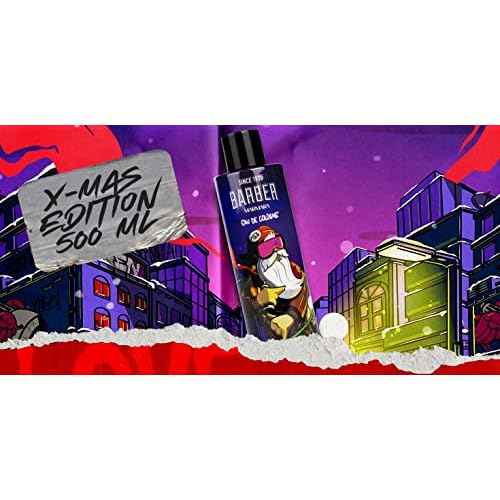 Marmara Barber Cologne - Best Choice of Modern Barbers and Traditional Shaving Fans Limited Edition Glass Bottle in Gift Box (500 ml, X-MAS)