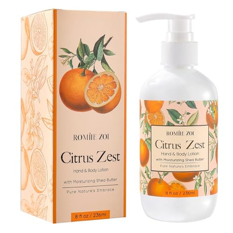 ROMIIE ZOI Daily Hand & Body Lotion with Moisturizing Shea Butter - Citrus - 236 ML / 8 FL OZ