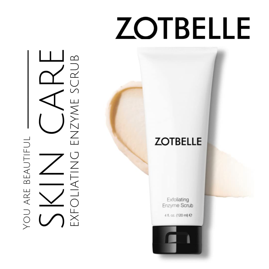 ZOTBELLE EXFOLIATING ENZYME SCRUB Perfect to Remove Residual Dead Skin Cells and Particles from the Face, Through Gentle Exfoliation with Jojoba Esters.