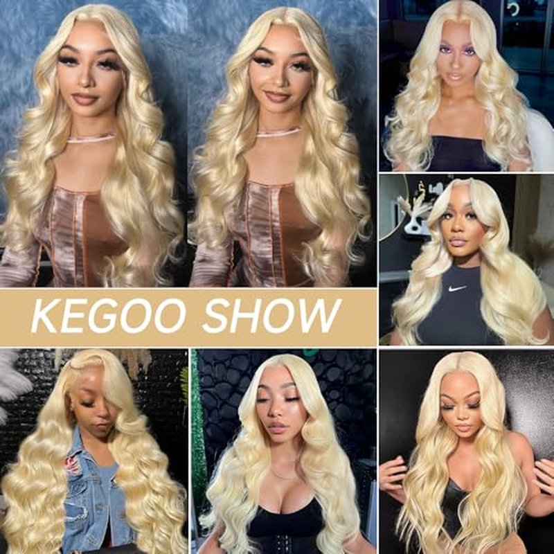 30 Inch 613 Lace Front Wig Human Hair 200% Density Blonde Wig Human Hair 13x6 Body Wave HD Lace Front Wigs Human Hair Pre Plucked Glueless Blonde Human hair Wig