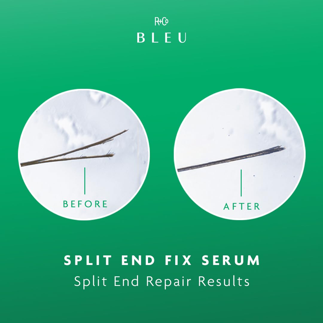 R+Co BLEU Split End Fix Serum | Seals Split Ends + Enhances Softness + Reinforces Strength | Vegan, Sustainable + Cruelty-Free | 2 Fl Oz