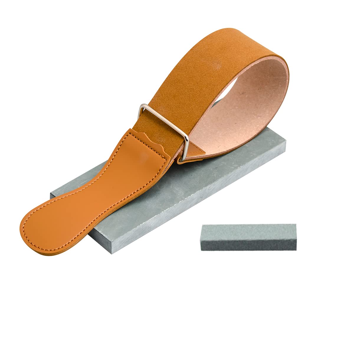 Grandslam Shaving Kit - Straight Razor With Leather Strop, Sharpening Stone, Brush, Bowl, Soap - Gift for Men