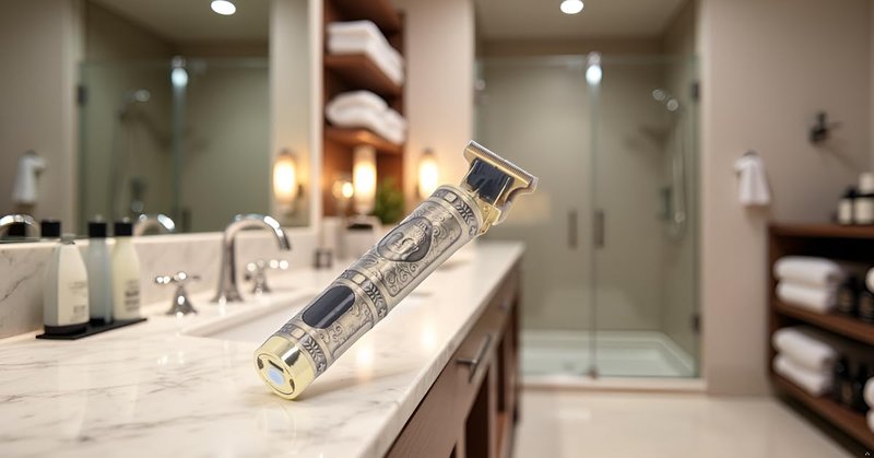 Alomejor Hair Trimmer with LCD Display, USB Charging, Alloy Body, 4 Comb Attachments, Portable, for Travel and Business