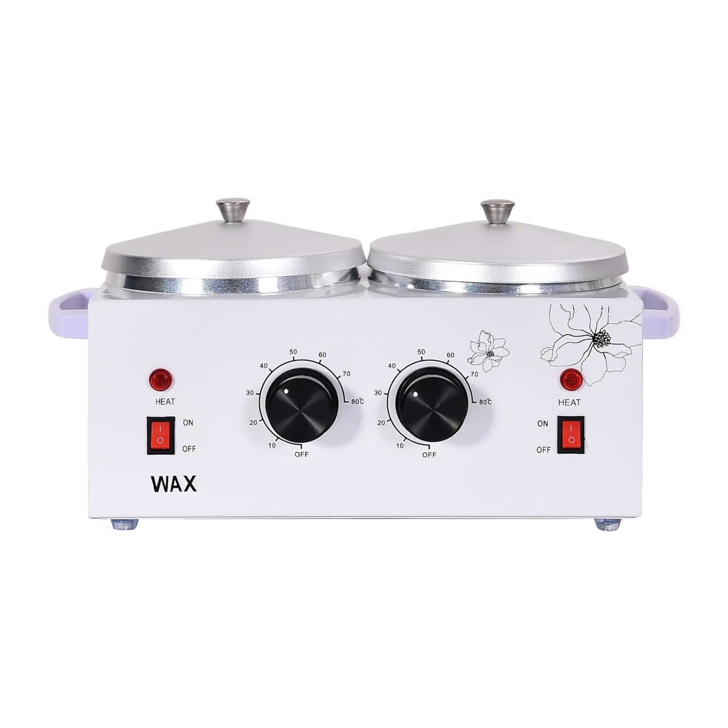 Portable Waxing Kit - Dual Pot Wax Warmer Machine for Smooth Hair Removal | Ideal for Home Use