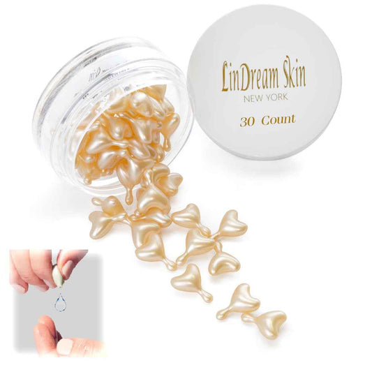 Serum Capsules for Face Skin Care - Boost Elasticity and Revive Collagen - Correction of Wrinkles and Tone Repair - Anti Aging, Hydrating, Lifting - 30 Capsules