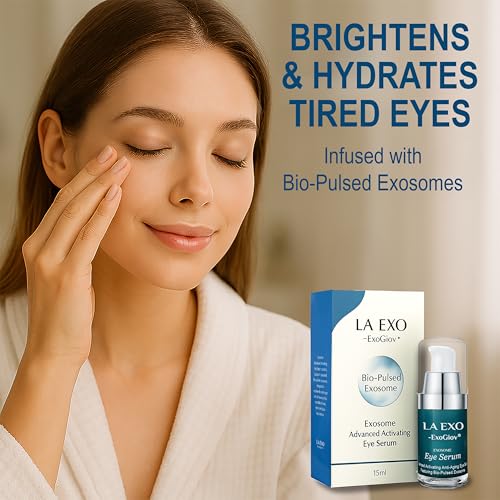 Exosome Eye Serum ? Advanced Anti-Aging Eye Treatment for Puffiness, Dark Circles & Fine Lines ? Brightening, Smoothing & Hydrating Undereye Skin Care for a Youthful Look ? 15ml