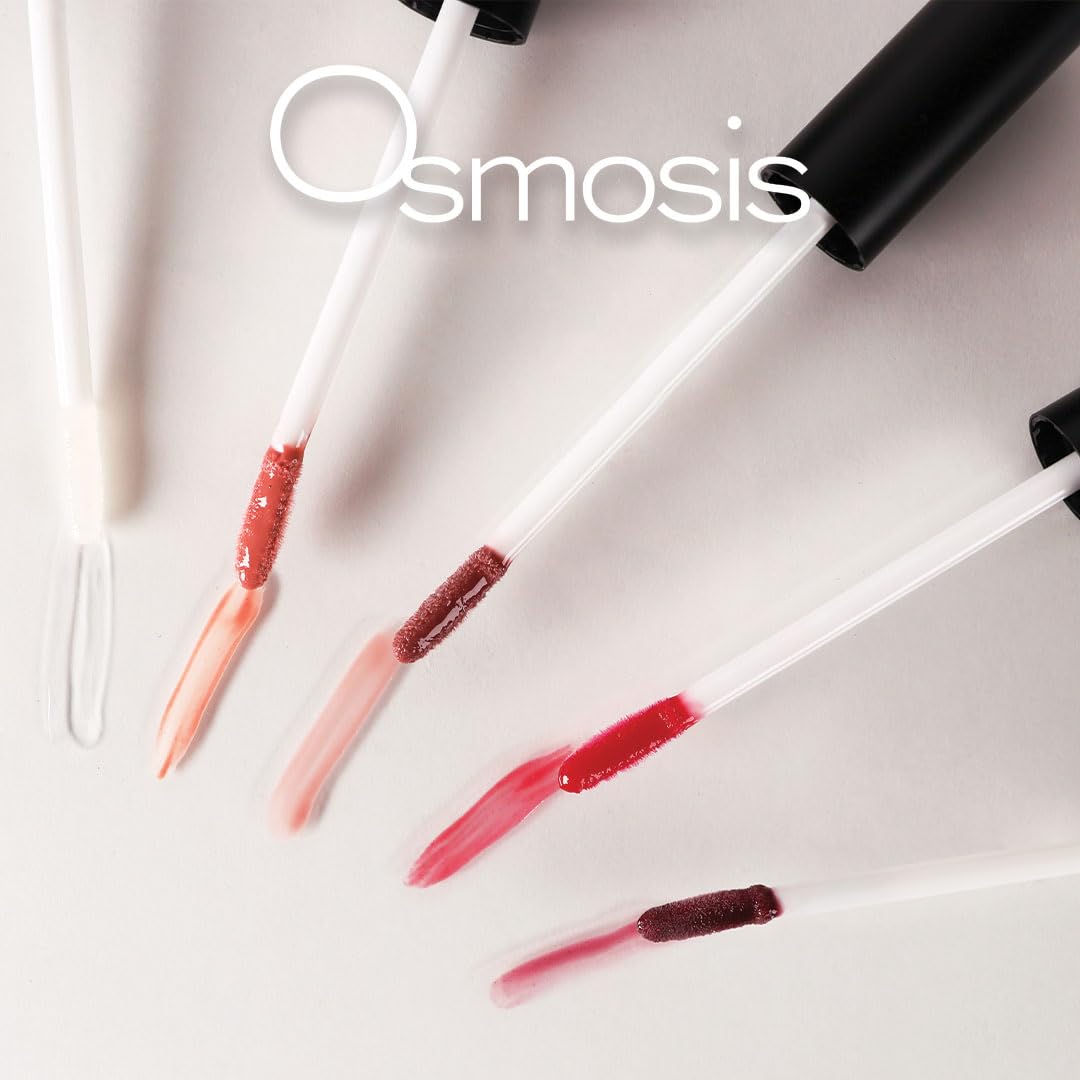 OSMOSIS Superfood Lip Oil, Tinted Lip Gloss & Plumper, Clear, 0.12 Oz