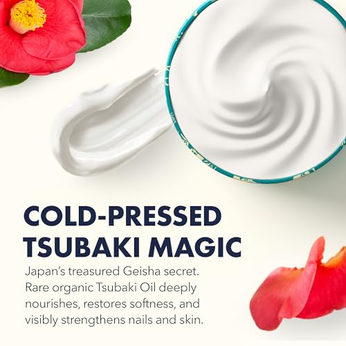 Onsen Hand & Cuticle Rescue Cream | Organic Nail Strengthener & Balm | Dry, Cracked Hands, Elbows & Feet | Shea Butter, Tsubaki & Jojoba Oil | Nail Repair & Growth, Vegan - 1 Pack (0.88 oz)