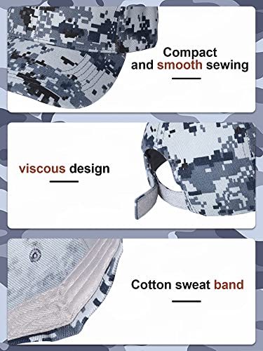 10 Pieces Camouflage Baseball Cap Military Camo Hat Adjustable Camouflage Hat Fishing Camo Sports Hat Camouflage Hunting Cap for Men Women Outdoor