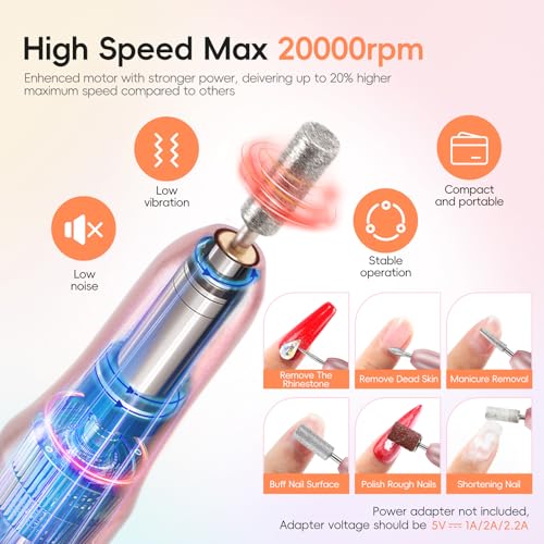 PEACECOLOR 52Pcs Poly Nail Gel Kit with Drill and U V Light 24 Colors Poly Nail Extension Gel with Cat Eye Nail Polish Glossy Matte Top Coat Nail Rhinestones Starter Kit Home Salon DIY Gifts for Women