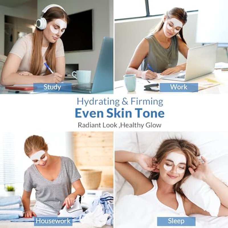 Forehead Wrinkle Patches & Under Eye Pads with Collagen & Hyaluronic Acid, Anti-Wrinkle Care for Forehead Lines, Puffy Eyes, Dark Circles & Eye Bags, 18 Pcs