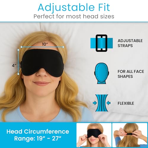 Arctic Flex Cooling Eye Mask - for Migraine, Puffy Eyes, Sleeping, Headaches - Gel Cold Compress for Eyes - Reusable and Freezable for Women & Men - Hot and Cold Therapy - After Surgery Ice Treatment