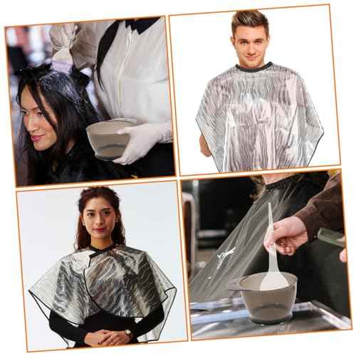 Hair Dyeing Tool Set 1 Kit Dye Brush Bowl Gloves and Cape for DIY Hair Coloring at Home or Salon