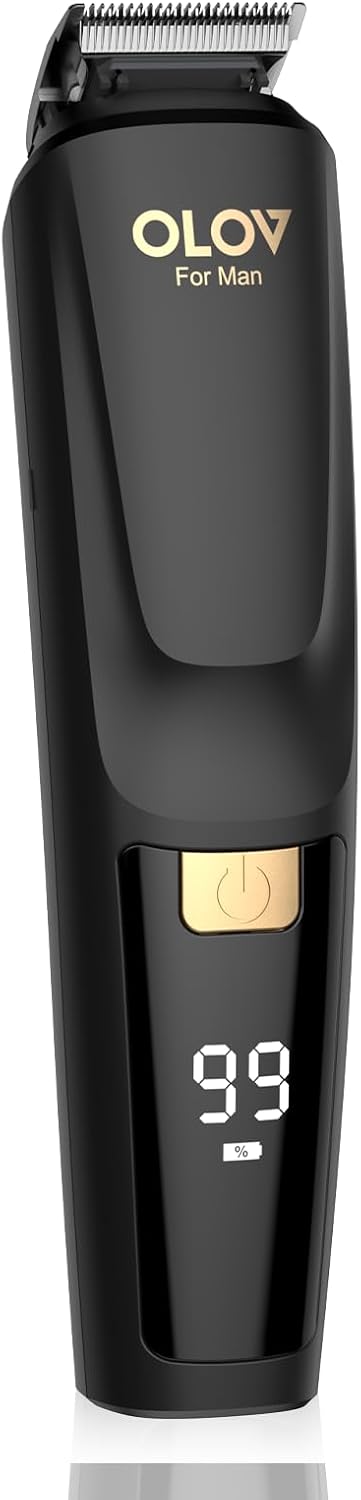 Beard Trimmer Kit - 20-Piece Men's Grooming Set with Electric Razor for Face, Nose & Hair | Black