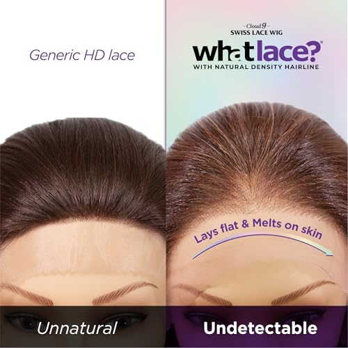 Sensationnel What Lace 13X6 Wigs - Glenna Lacefrontal Hand Tied Glueless Synthetic With Natural Density Preplucked Hairline (LIGHTASHBROWN)