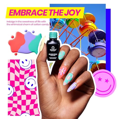 Beetles Gel Nail Polish Kit with U V Light - 68 Pcs Gel Nail Kit 35 Colors Emotional Spectrum Set with Base Matte&Glossy Top Coat Soak Off DIY Manicure Tools Set Christmas Gifts for Women Teens Girls