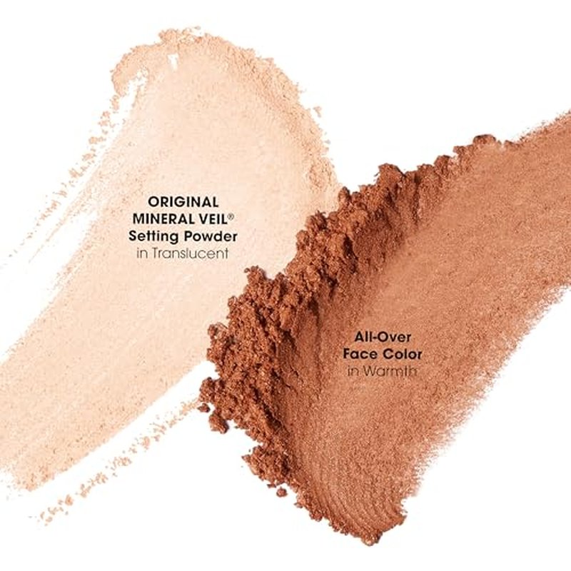 bareMinerals All-Over Face Bronzer, Talc-Free Loose Powder, Blendable for a Natural-Looking Glow, Cruelty-Free, Vegan