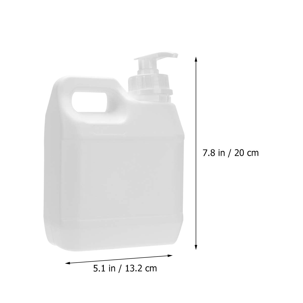 Pump Dispenser Bottles 16Oz Refillable Liquid Storage Containers with Anti-Leak Gasket and Mechanical Spring Press 2 Pack for Cosmetic and Chemical Use