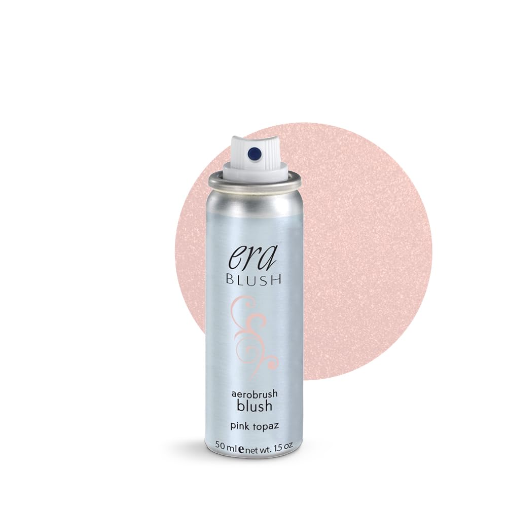 ERA Beauty Spray Makeup, Blush - Pink Topaz, 1.5 Ounce, Professional Spray on Cosmetics