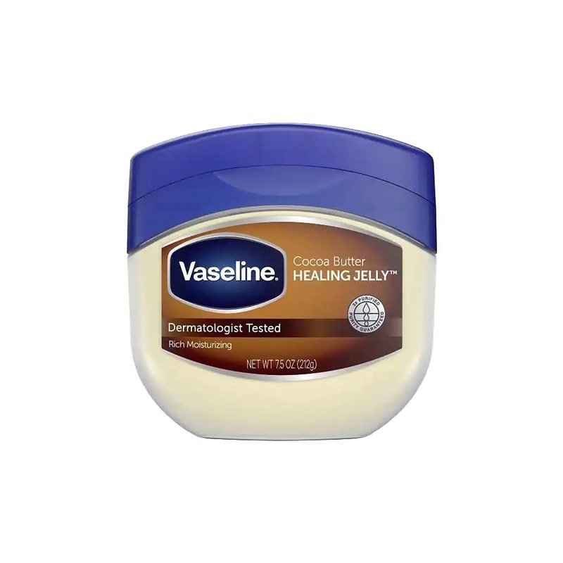 Vaseline Petroleum Jelly with Cocoa Butter - 7.5 Oz | Moisturizing Skin Care (Pack of 4)