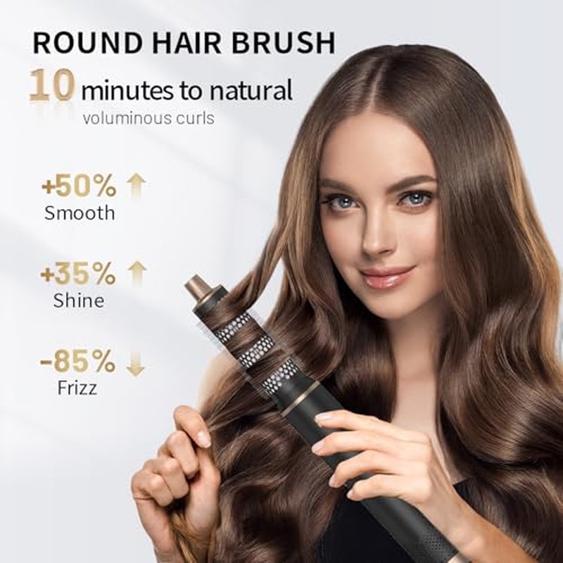Blow Dryer Brush 5 in 1: Ionic Hot Air Styler Hair Dryer Brush Blow Dryer Set for Curling Volumizing Straightening Styling