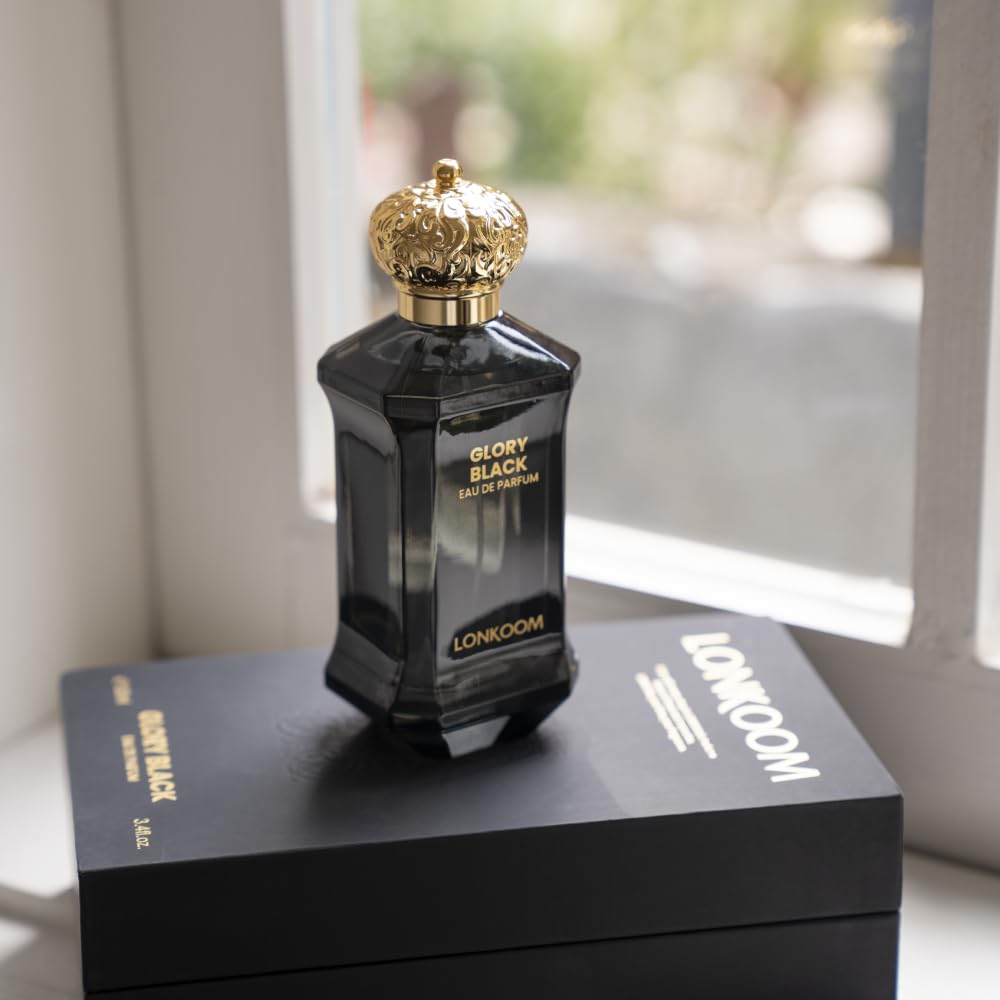 Lonkoom Regal Gold Unisex Perfume for Women Men, Fruity Gourmand Eau De Parfum Spray Long-Lasting Fragrance 3.4 Fl Oz/100ml, Tropical Notes of Orchid Heliotrope Tangerine Vanilla Musk Sandalwood