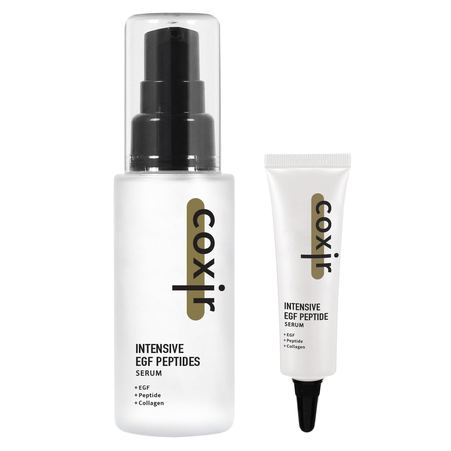 coxir INTENSIVE EGF PEPTIDE SERUM l EGF, Peptide, Niacinamide, Collagen l Firming l Korean Skincare (1.69 Fl Oz (Pack of 1) + 0.23 Fl Oz (Pack of 1))