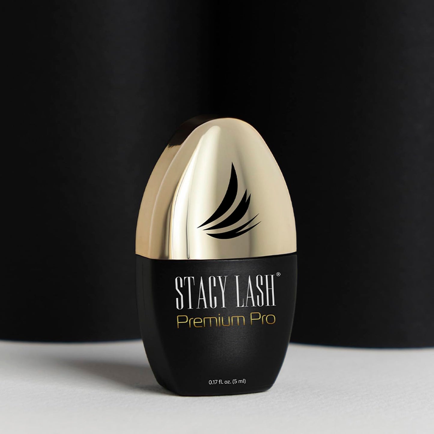 STACY LASH Premium Pro Eyelash Extension Glue 5ml 0.17 fl. oz./ Upgraded Low Fume Formula / 0.3 Sec Drying Time / 7 Week Retention/Extra Strong Black Lash Adhesive/Lash Tech Supplies