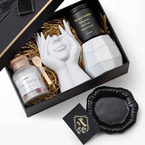 Golray Birthday Gifts for Women Self Care Spa Basket with Mug/Makeup Brush Holder/Jewelry Tray, Christmas Valentines Mother's Day Gift for Her Wife Sister Mom Friend Girlfriend Coworker Teacher Nurse