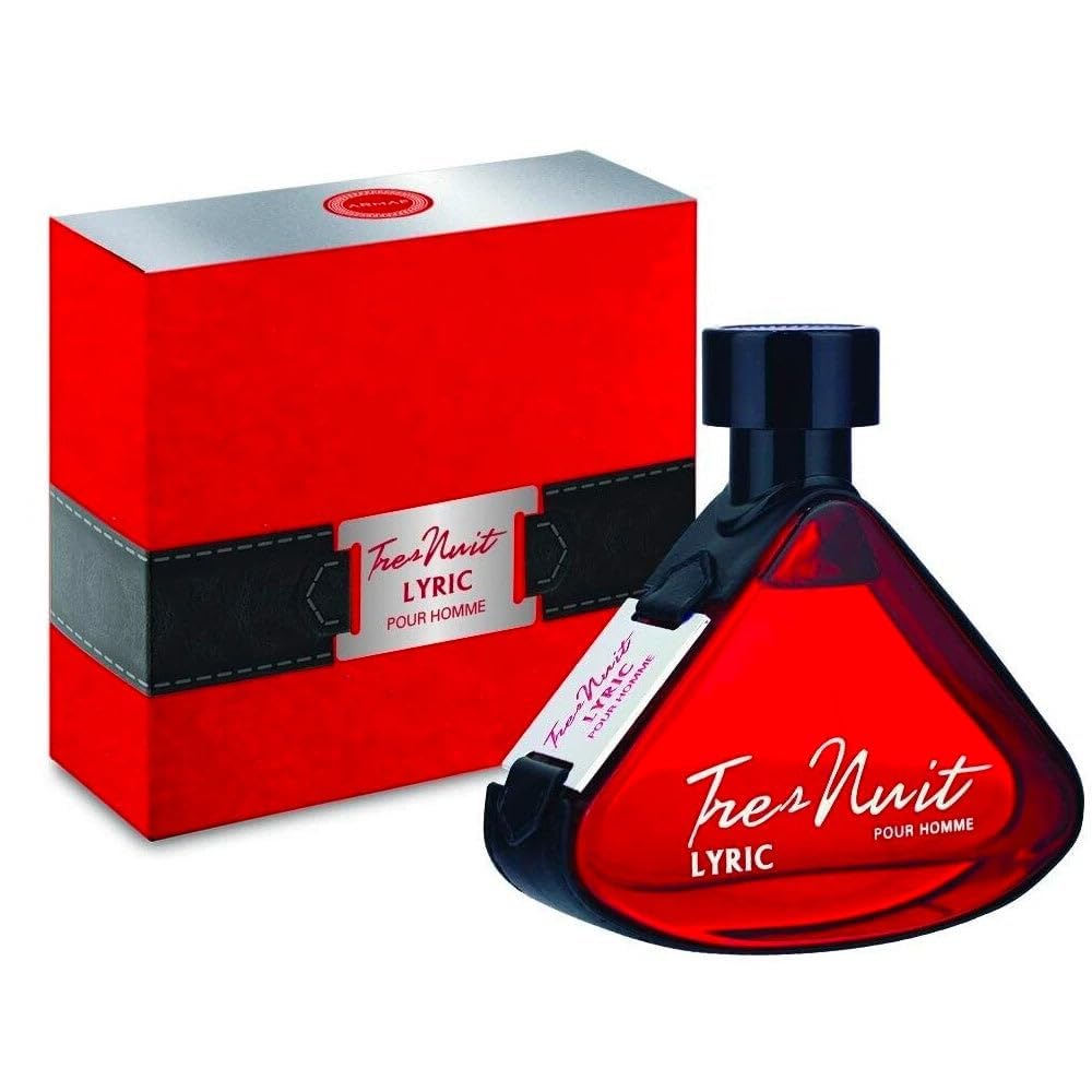Armaf Tres Nuit Lyric Eau de Parfum Spray for Men, 3.4 Ounce