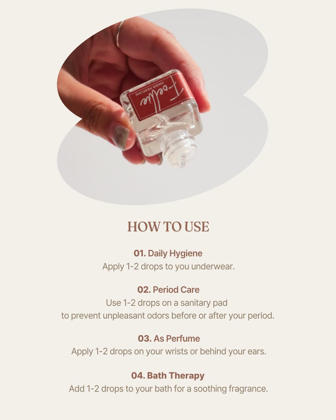 [Follie] eau de vogue - Feminine Inner Beauty Perfume (for Underwear), Fresh Sea Scents Fragrance, 5ml(0.169 fl oz)