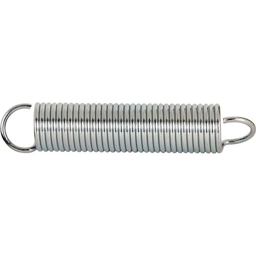Prime-Line SP 9618 Extension Spring, Spring Steel Construction, Nickel-Plated Finish, 0.072 GA x 5/8 In. x 3-1/4 In., Single Loop Open, (2 Pack)