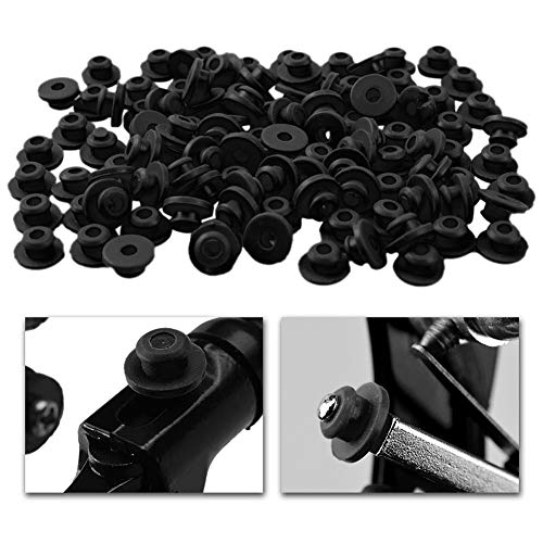 200 Pcs Tattoo Needle Grommets Black Silicone Tattoo Grommets Nipples for Tattoo Machine Needles Accessories