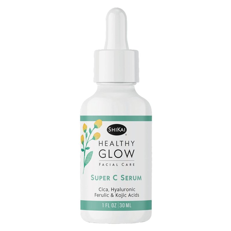 ShiKai Healthy Glow Super C Face Serum - Vitamin C, E & Hyaluronic Acid for Nourished, Hydrated Skin | 1 oz