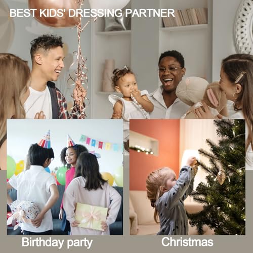 Allstarry 6 pack Children Nails Press on Pre-glue Full Cover Glitter Rainbow Flower Star Short False Nail Kits Lovely Gift for Children Little Girls Nail Art Decoration - Dreamy Rainbow